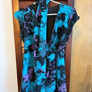 Banana Republic Backless Dress in Blue and Purple